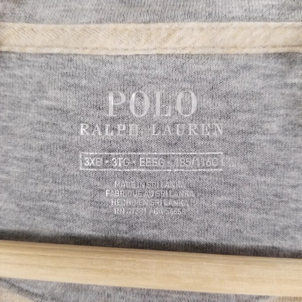 Polo Ralph Lauren Sweater Mens 3XB 1/4 Zip Pullover Sweatshirt Midweight Oatmeal